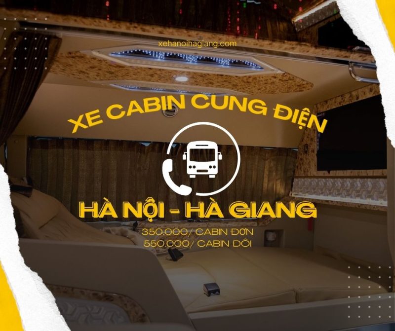 Giá vé xe cabin cung điện Hà Nội đi Hà Giang