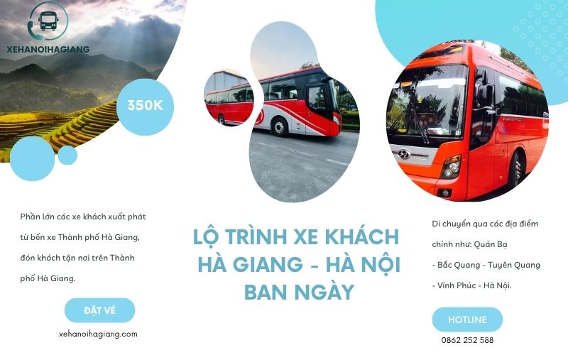 Lộ trình xe khách Hà Giang Hà Nội ban ngày