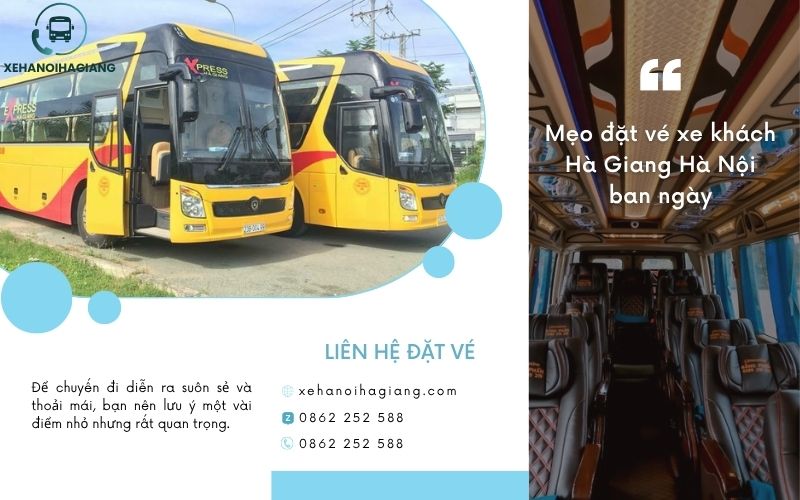 Mẹo đặt vé xe khách Hà Giang Hà Nội ban ngày