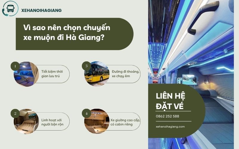Vì sao nên chọn chuyến xe muộn đi Hà Giang