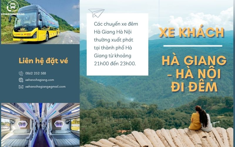 Xe khách Hà Giang Hà Nội đi đêm